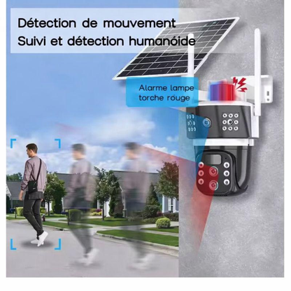 Caméra Solaire 4K Sans Fil pour Extérieur 4G/WIFI