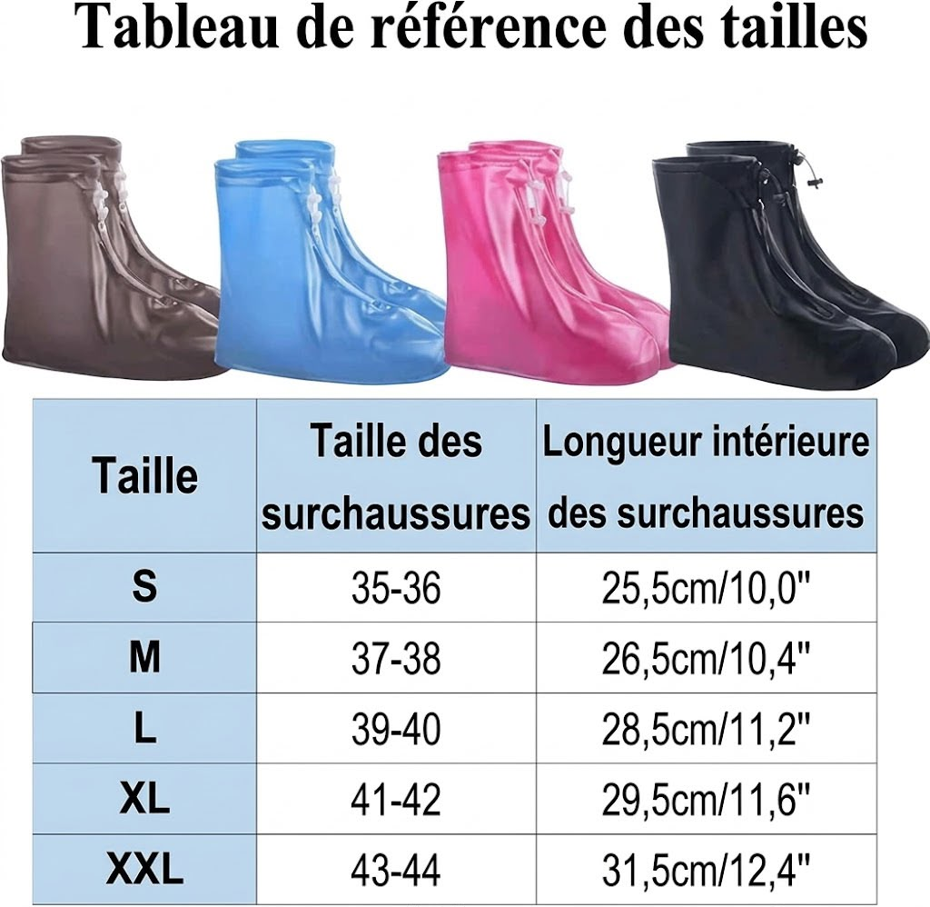Couvre-chaussures imperméables pour la pluie ( 2 pièces ) - واقي الأحذية المقاوم للماء