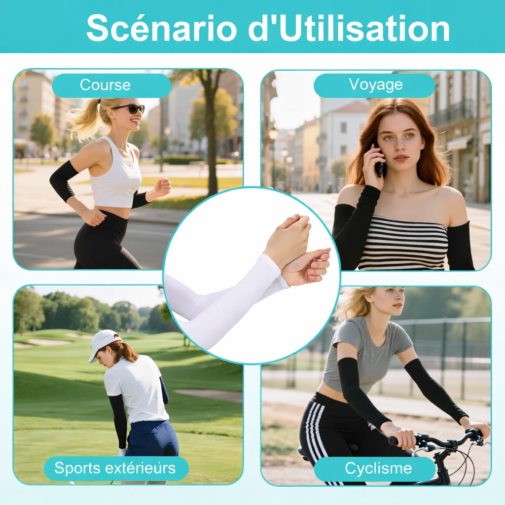 Manchons de bras de protection solaire - أكمام الحماية من الشمس
