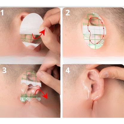 Autocollants imperméables pour les oreilles de bébé - لاصقات الأذن المقاومة للماء للأطفال