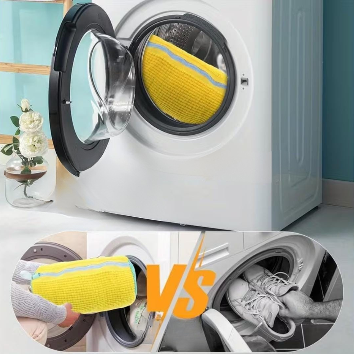 Sac laver les chaussures en machine - كيس لغسل الأحذية في الغسالة