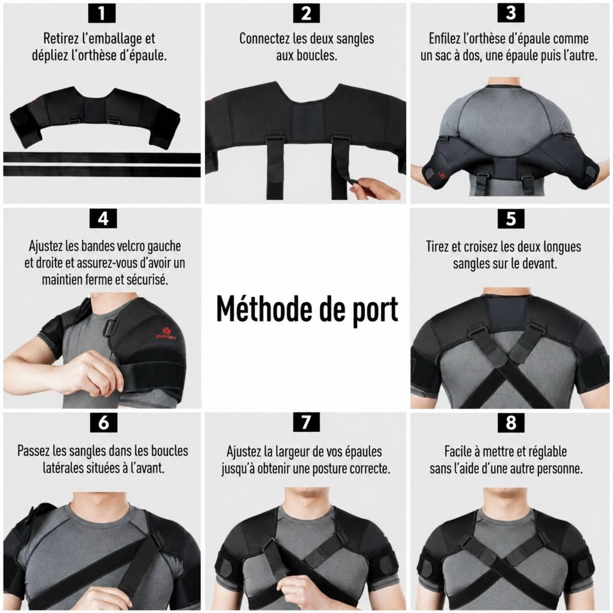 Correcteur de posture des épaules - حزام تصحيح وضعية الكتفين