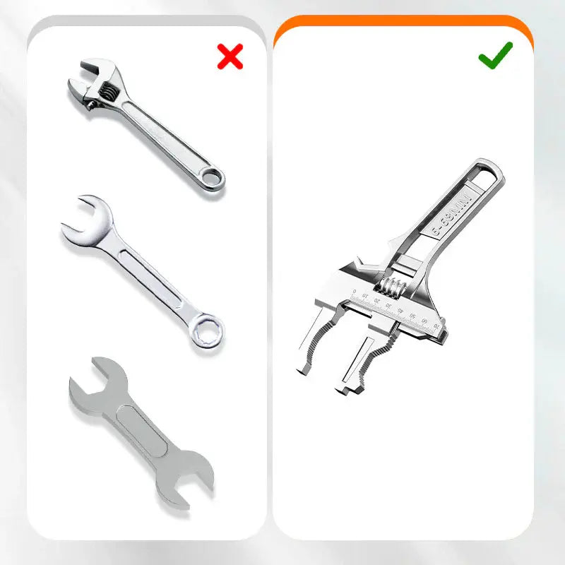 Clé réglable multifonction - مفتاح متعدد الاستخدامات قابل للتعديل