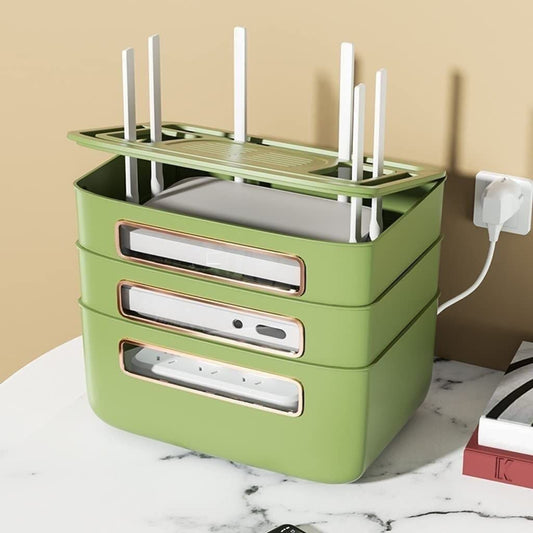 Boîte de rangement intelligente pour câbles et appareils électroniques - علبة تنظيم ذكية للأسلاك والأجهزة الإلكترونية