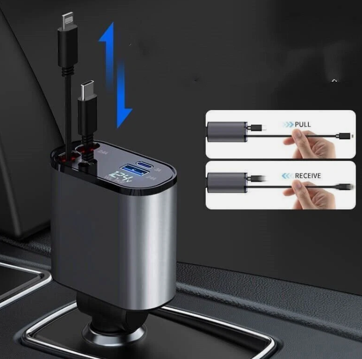 Chargeur Voiture USB-C + USB-A شاحن السيارة