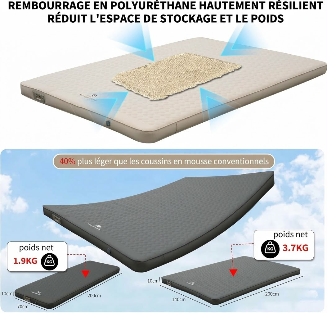 Matelas Gonflable de Camping - فراش التخييم هوائية قابلة للنفخ