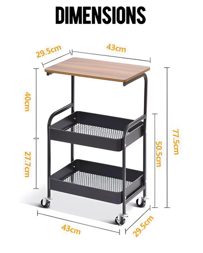 Table de Rangement 3 niveaux - عربة تخزين متعددة المستويات