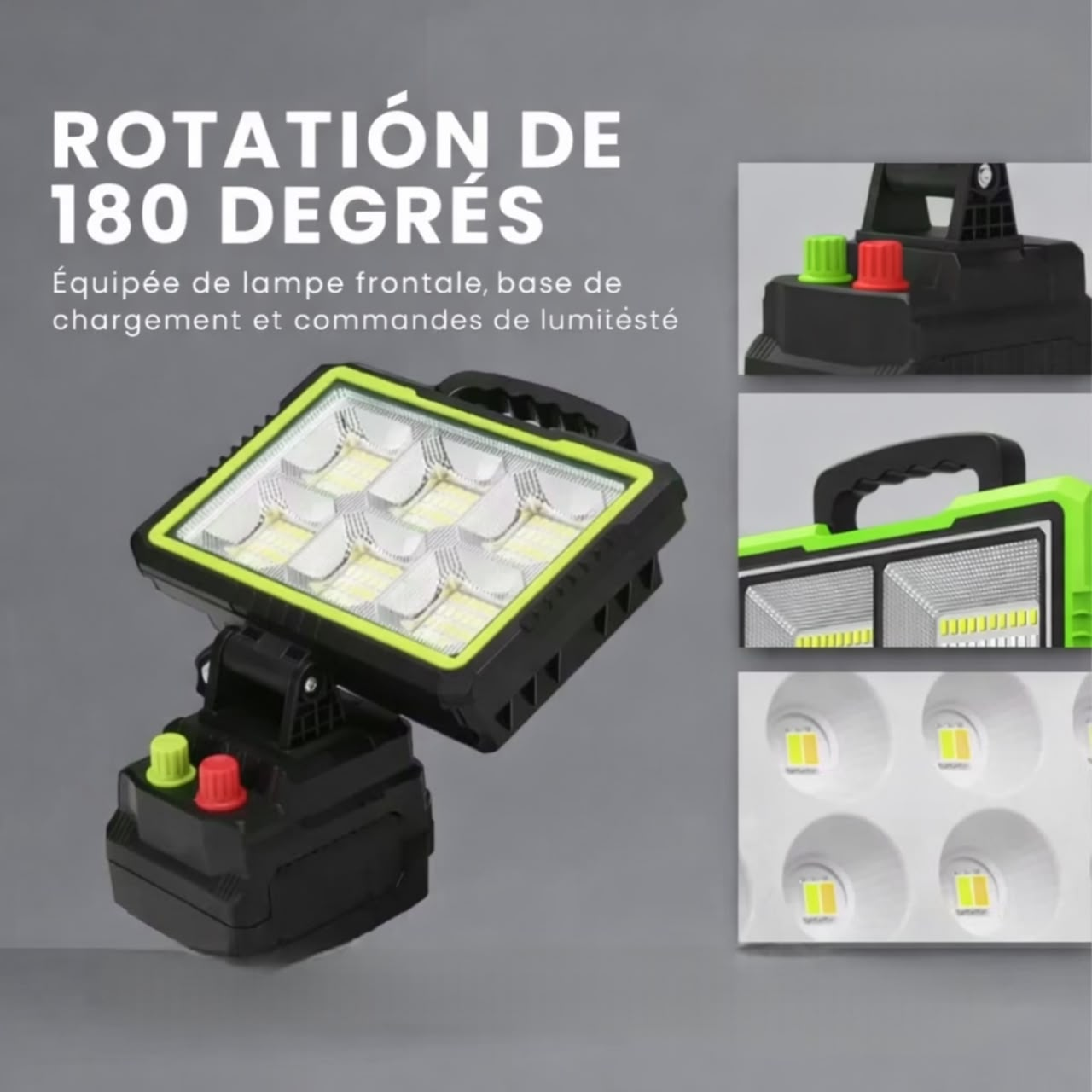 Projecteur solaire portable - مصباح شمسي محمول