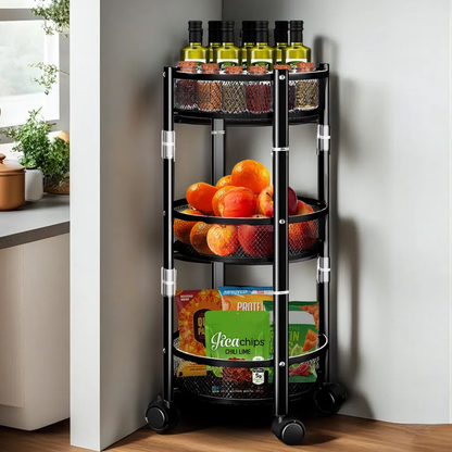 Chariot de rangement pliable - عربة تخزين متعددة الطبقات