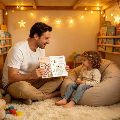 Cahier de traçage pour enfants - كتاب الخطوط للأطفال
