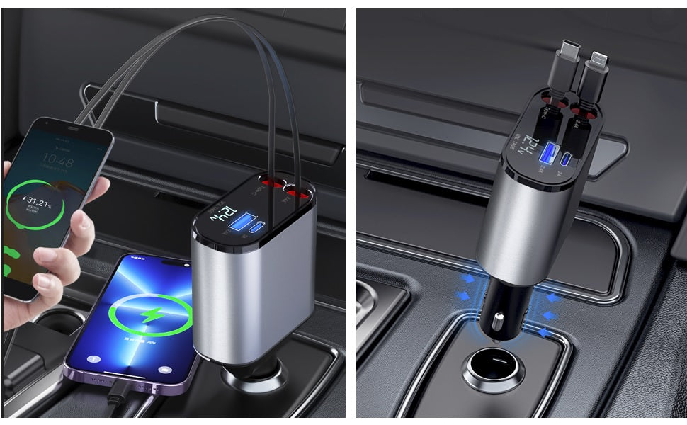 Chargeur Voiture USB-C + USB-A شاحن السيارة