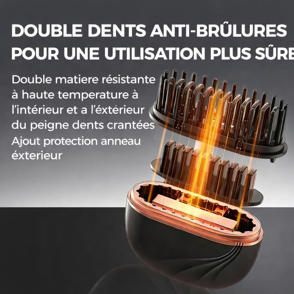 3 Brosses lissantes électrique - فرشاة فرد الشعر الكهربائية