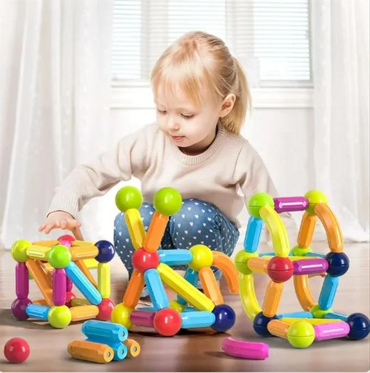 Jeu de construction magnétique - لعبة تركيب مغناطيسية للأطفال