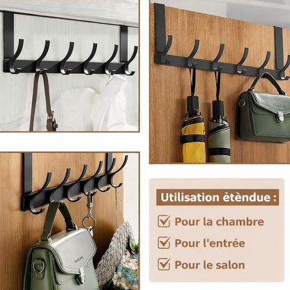 Porte-manteau de porte multifonctions - علاقة باب معدنية متعددة الخطافات