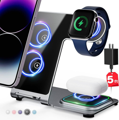 Chargeur Sans Fil 3-en-1 – 15W - شاحن لاسلكي ثلاثي