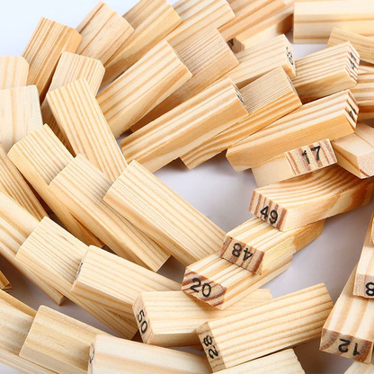 Jeu Jenga Numérique en Bois - لعبة جينغا الخشبية الرقمية