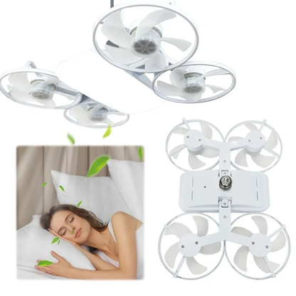 Ventilateur de plafond intelligent à 4 hélices - مروحة سقف رباعية ذكية