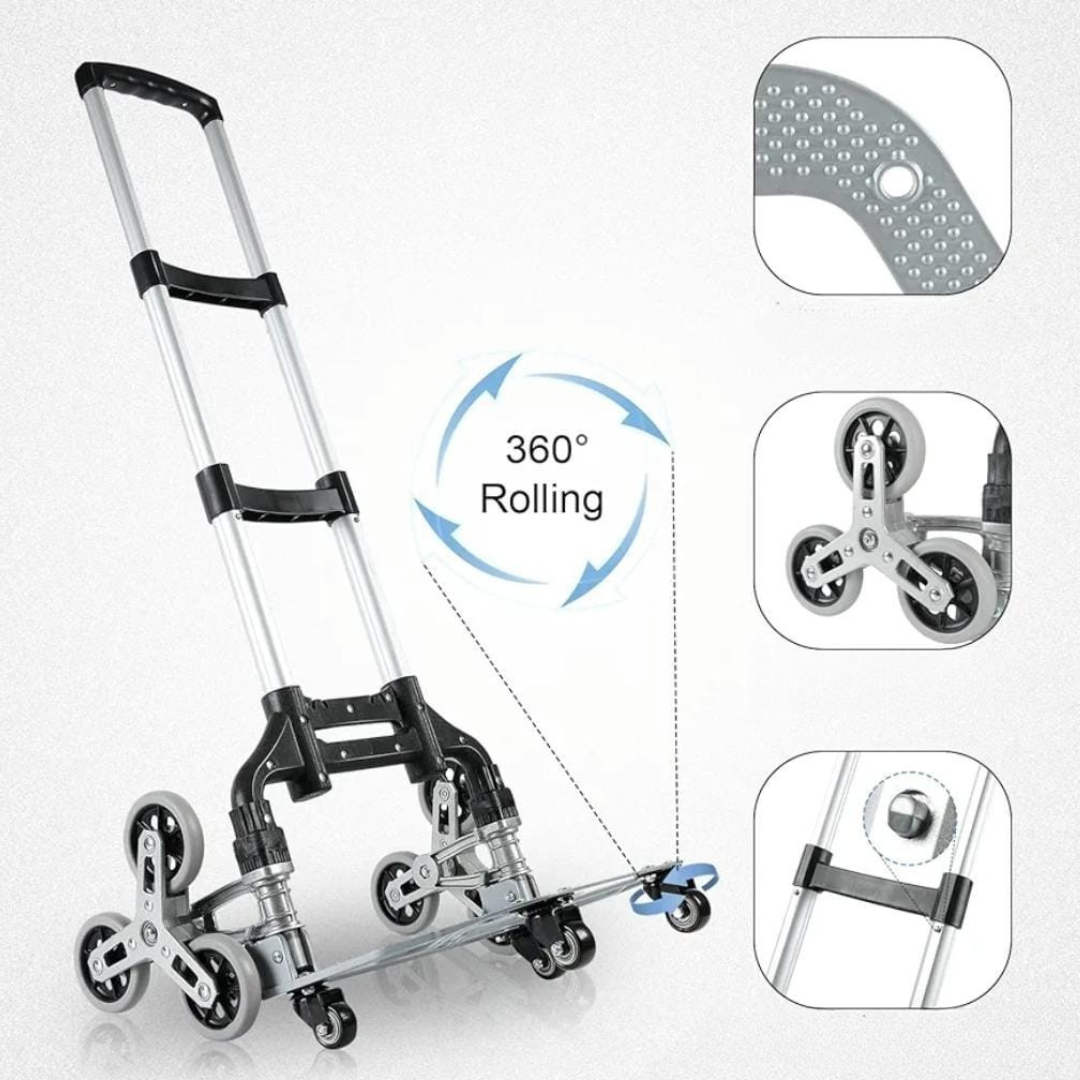 Chariot Intelligent à 3 Roues - عربة صعود الدرج الذكية بثلاث عجلات