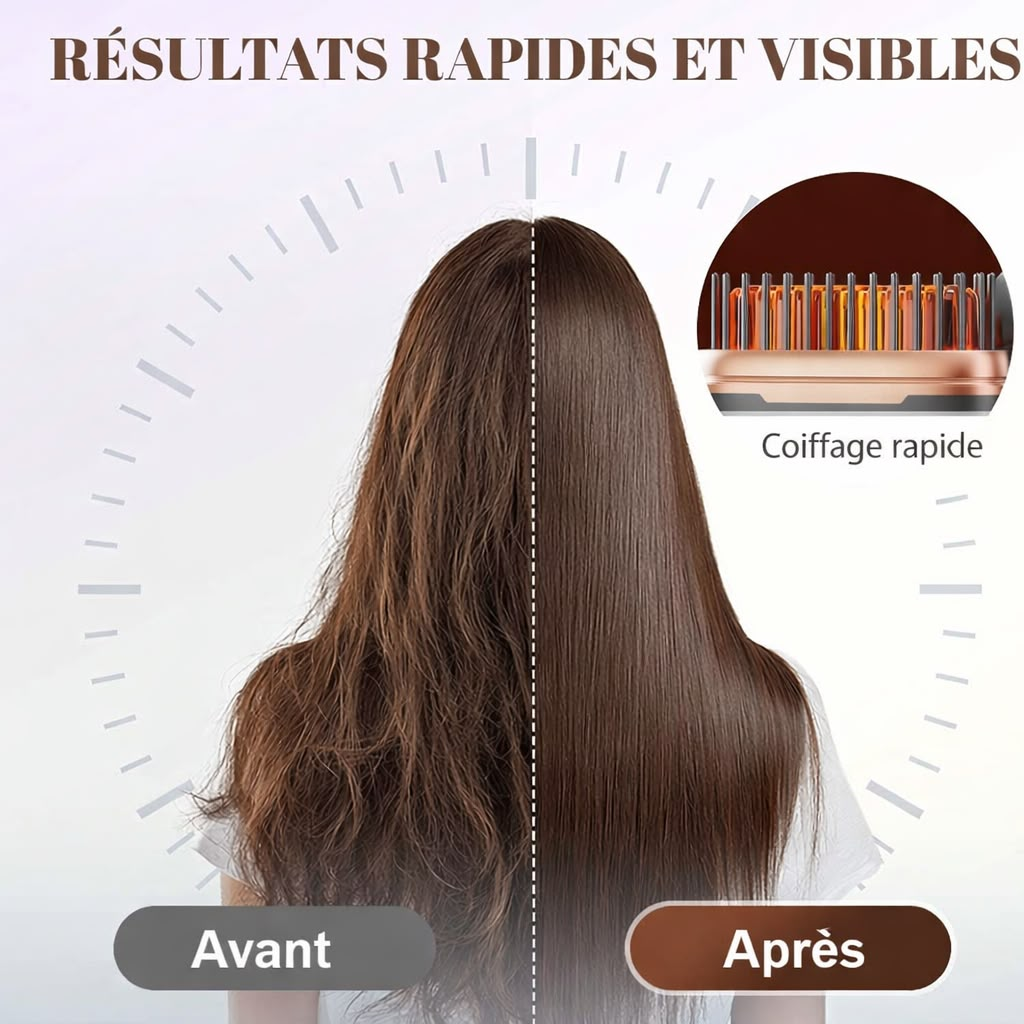 3 Brosses lissantes électrique - فرشاة فرد الشعر الكهربائية