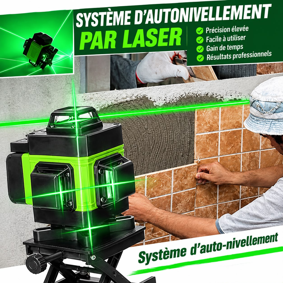 Niveau laser 360° - ميزان ليزر 360°
