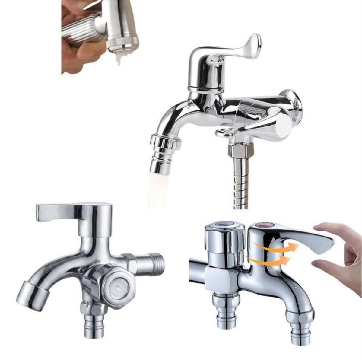 Robinet mural double multifonctions - صنبور ماء مزدوج