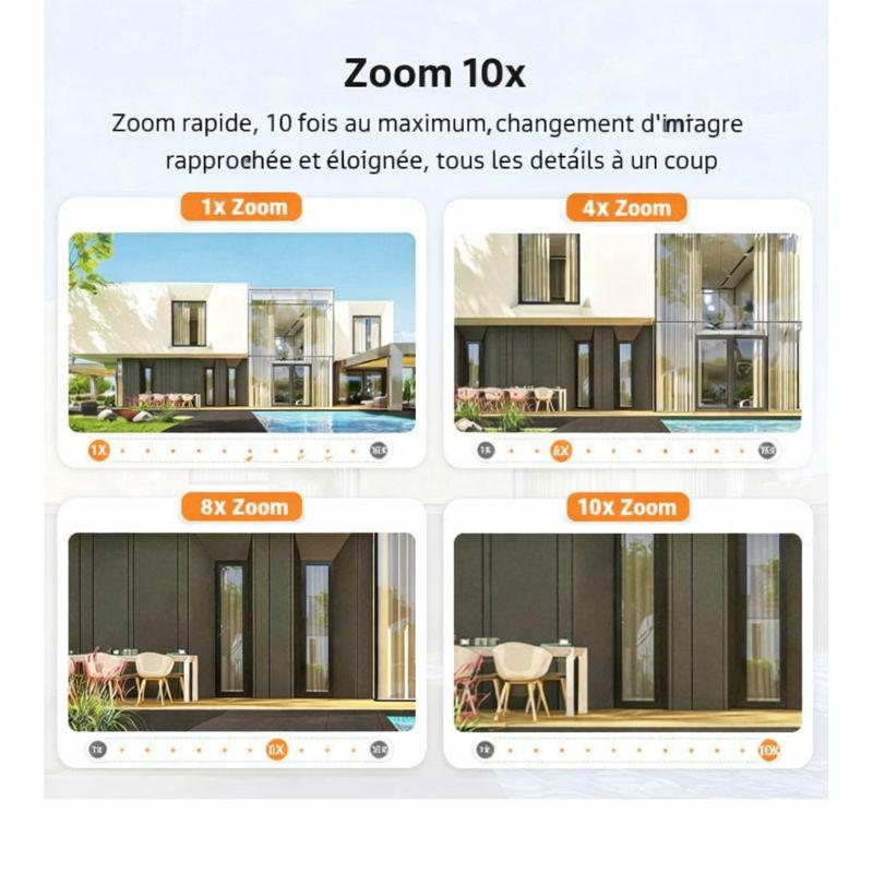 Caméra Solaire 4K Sans Fil pour Extérieur 4G/WIFI