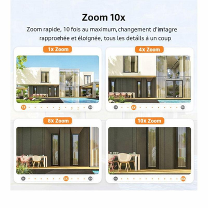 Caméra Solaire 4K Sans Fil pour Extérieur 4G/WIFI