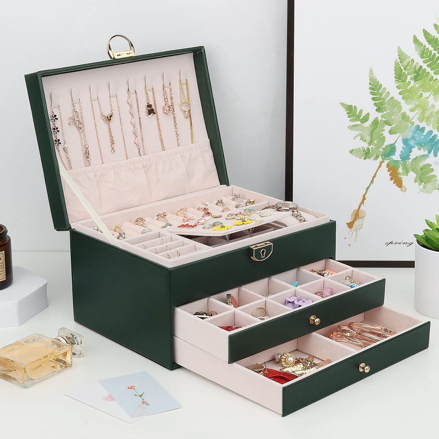 Boîte à bijoux de luxe - صندوق مجوهرات فاخر