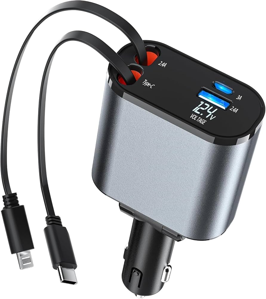 Chargeur Voiture USB-C + USB-A شاحن السيارة