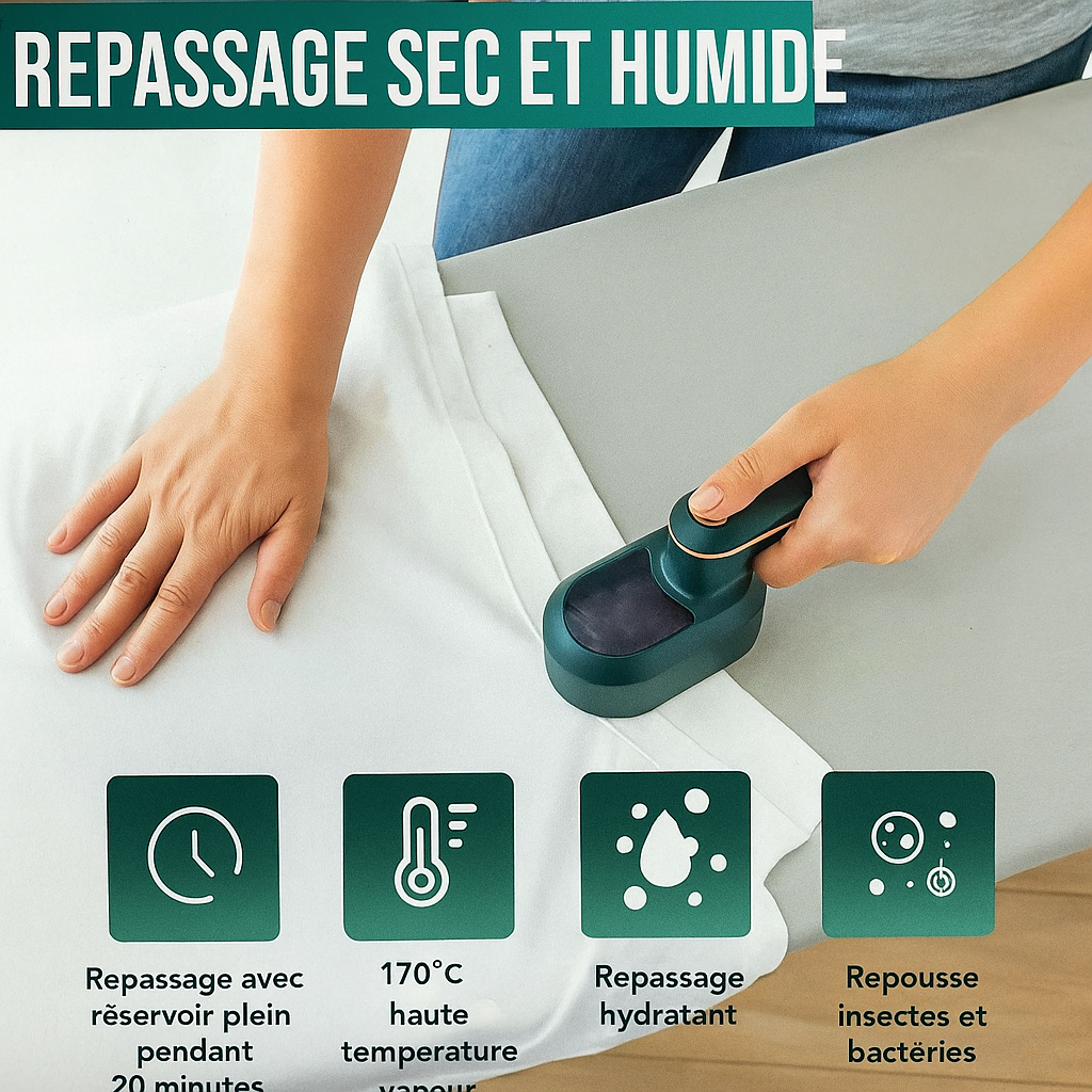 Fer à vapeur électrique portable - مكواة بخار كهربائية محمولة