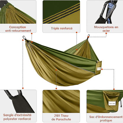 Hamac de camping portable - أرجوحة التخييم المحمولة