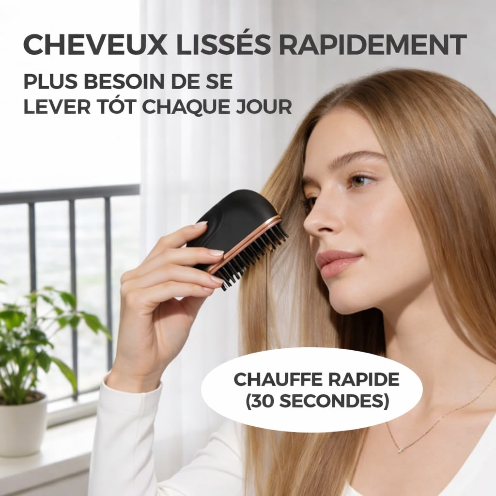3 Brosses lissantes électrique - فرشاة فرد الشعر الكهربائية