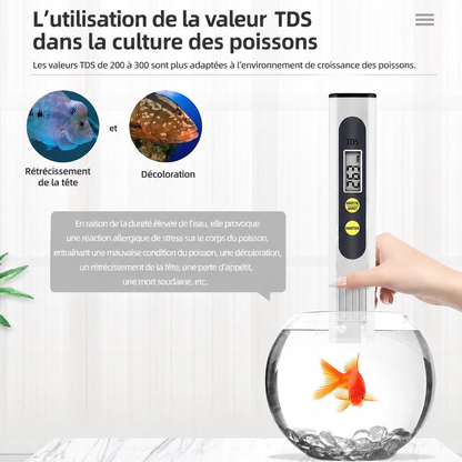 Testeur TDS de qualité de l’eau - جهاز قياس جودة المياه الذكي