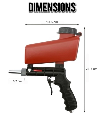Pistolet de sablage pneumatique - مسدس إزالة الصدأ والتنظيف