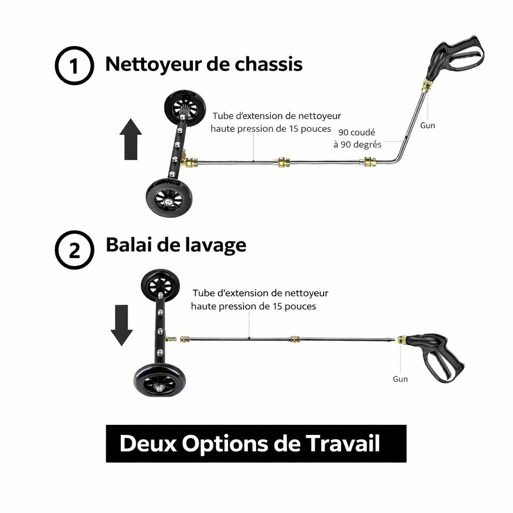 Chariot de lavage haute pression - عربة رشّ الماء عالية الضغط