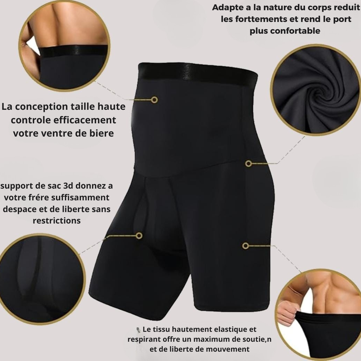 Short abdominale pour homme  - مشد رجالي عالي الخصر