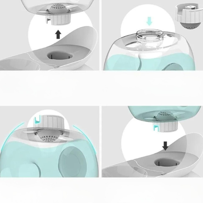 Fontaine à eau intelligente pour chat - نافورة ماء ذكية للقطط بشكل كرة شفافة