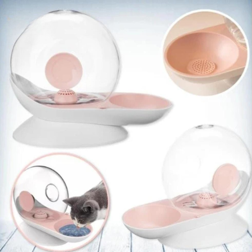 Fontaine à eau intelligente pour chat - نافورة ماء ذكية للقطط بشكل كرة شفافة