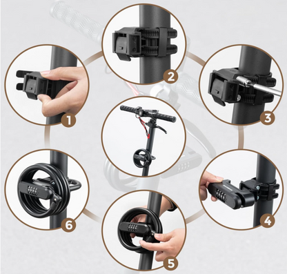 Antivol ROCKBROS pour trottinette électrique حماية بلا مفتاح
