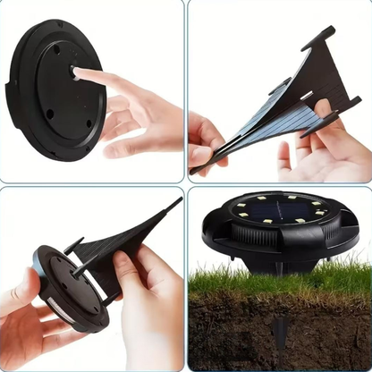 Lampes solaires intelligentes pour l’éclairage des jardins et allées -مصابيح شمسية ذكية لإضاءة الحدائق والممرات