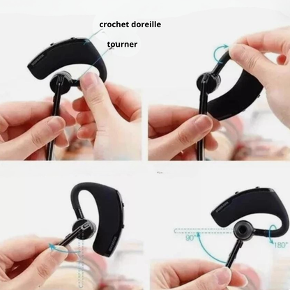 Oreillette Bluetooth intelligente avec appels clairs et son haute définition - سماعة بلوتوث ذكية بمكالمات واضحة وصوت عالي الدقة