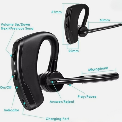 Oreillette Bluetooth intelligente avec appels clairs et son haute définition - سماعة بلوتوث ذكية بمكالمات واضحة وصوت عالي الدقة