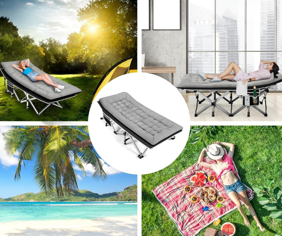 Lit pliable avec matelas confortable - سرير قابل للطي