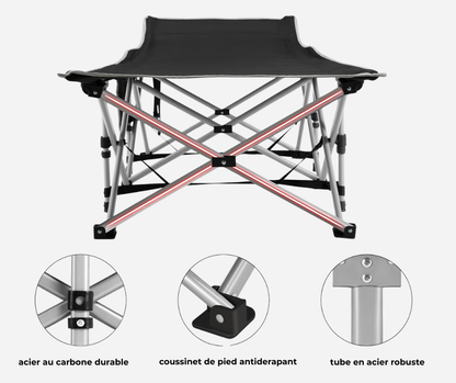 Lit pliable avec matelas confortable - سرير قابل للطي