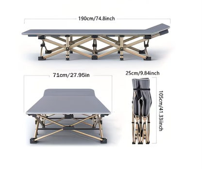 Lit pliable avec matelas confortable - سرير قابل للطي