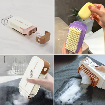 Brosse multifonction avec réservoir de savon