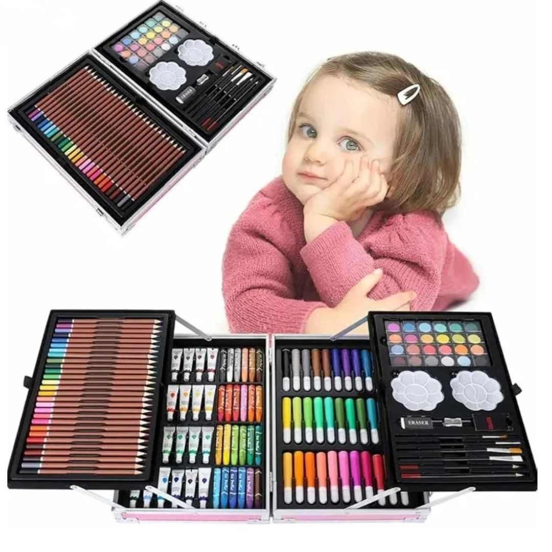 Valise de Dessin Enfant 145 pièces - طقم رسم متكامل للأطفال