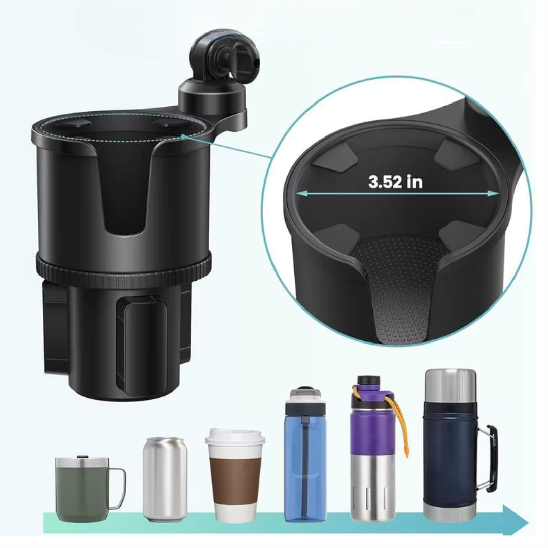 Support Téléphone Magnétique Voiture avec Porte-Gobelet