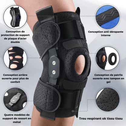 Genouillère Orthopédique Réglable avec Support - دعامة ركبة قابلة للتعديل للحماية والثبات