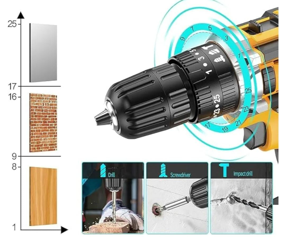 Perceuse Électrique Polyvalente - مثقاب كهربائي احترافي متعدد الوظائف لكل مهامك المنزلية والاحترافية